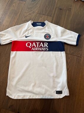 Nike PSG Paris Saint-Germain Away Jersey 2023/24 Mbappé #7 Youth Large